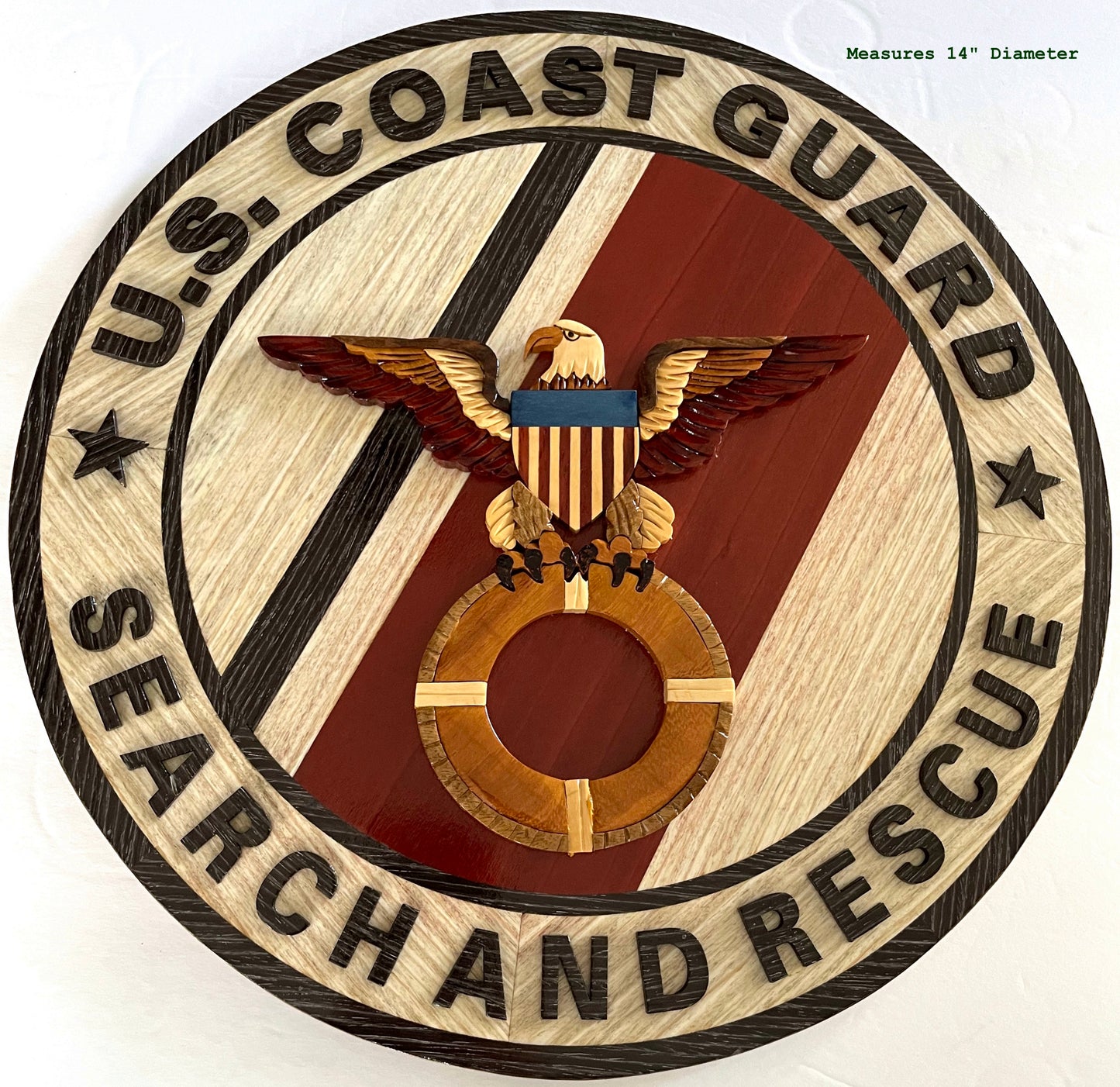 Coast Guard SEARCH and RESCUE SAR Wood Art