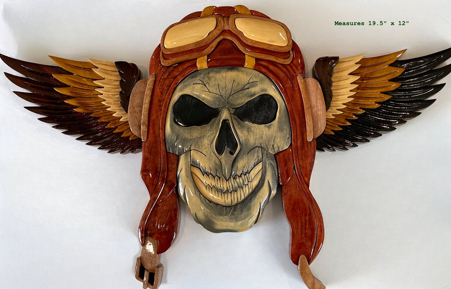 THE CHOPPER PILOT Wood Art Plaque