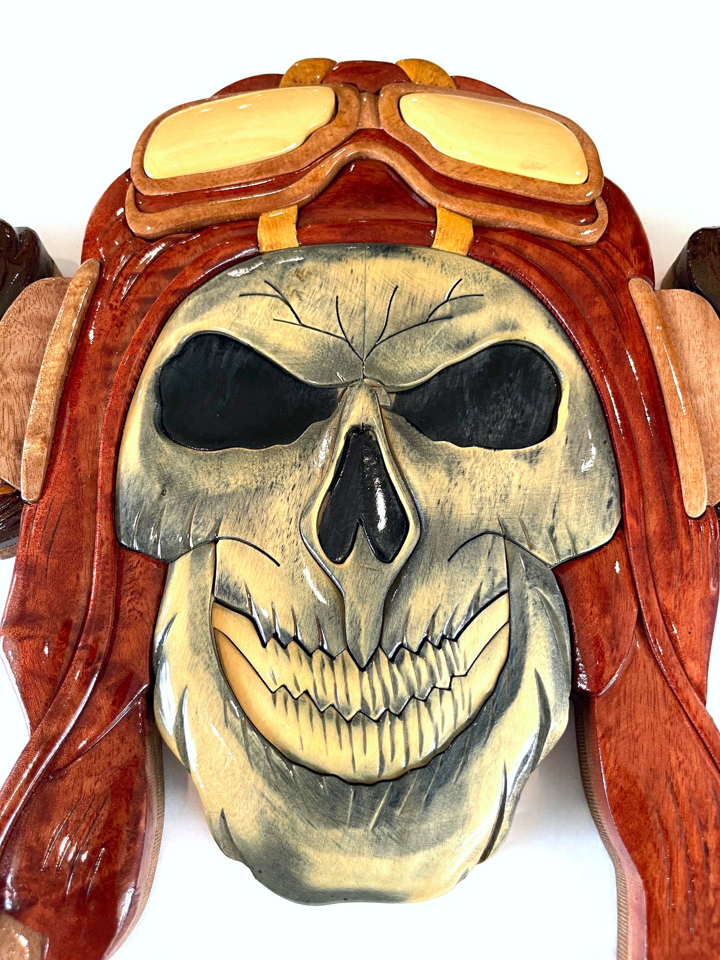 THE CHOPPER PILOT Wood Art Plaque