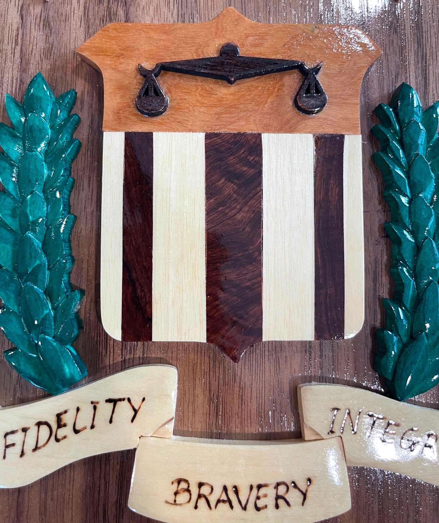 FBI Emblem Wood Art - Federal Bureau of Investigation Seal