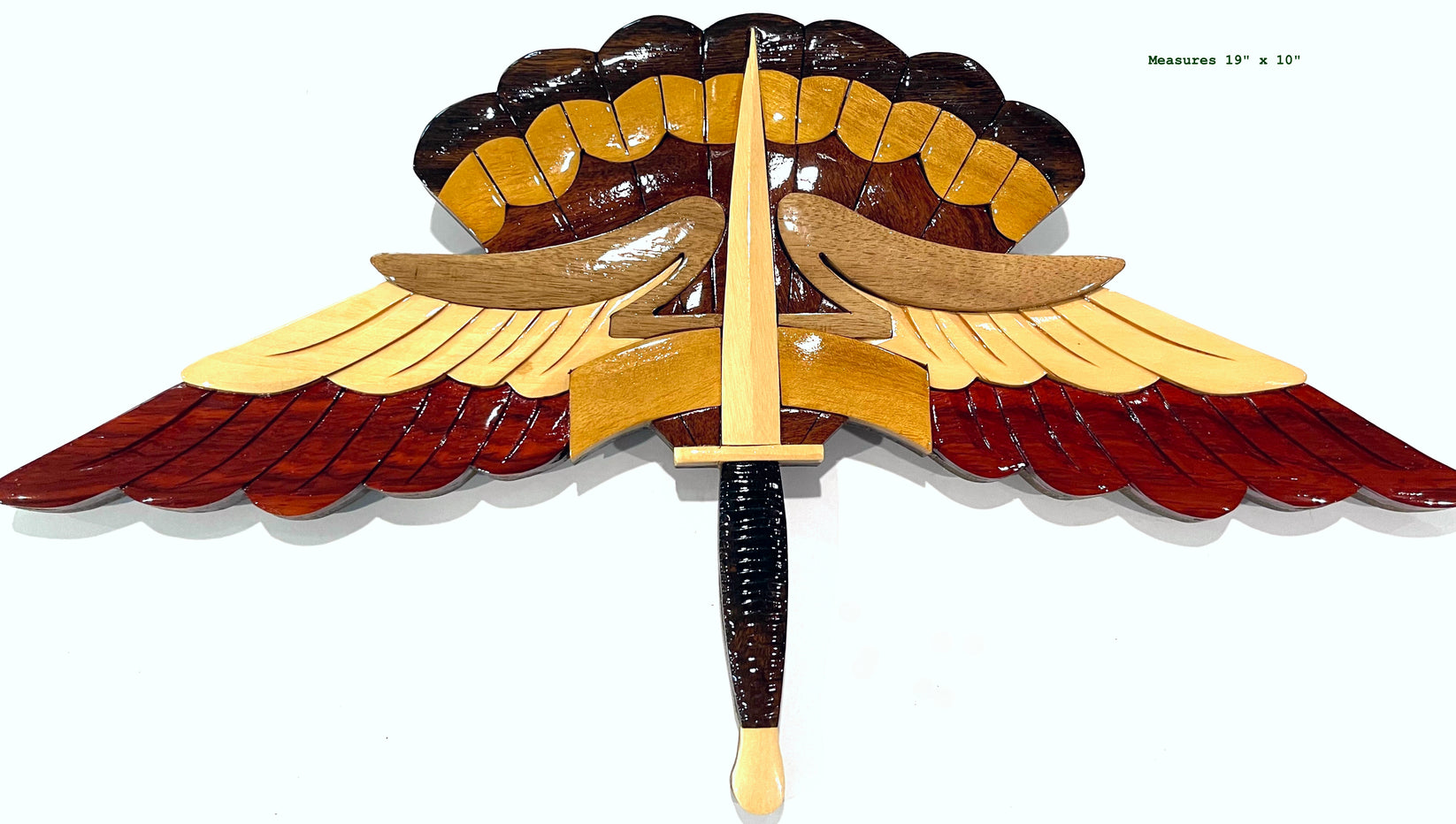 FREEFALL PARACHUTIST BADGE - HALO WINGS – Military Wood Art