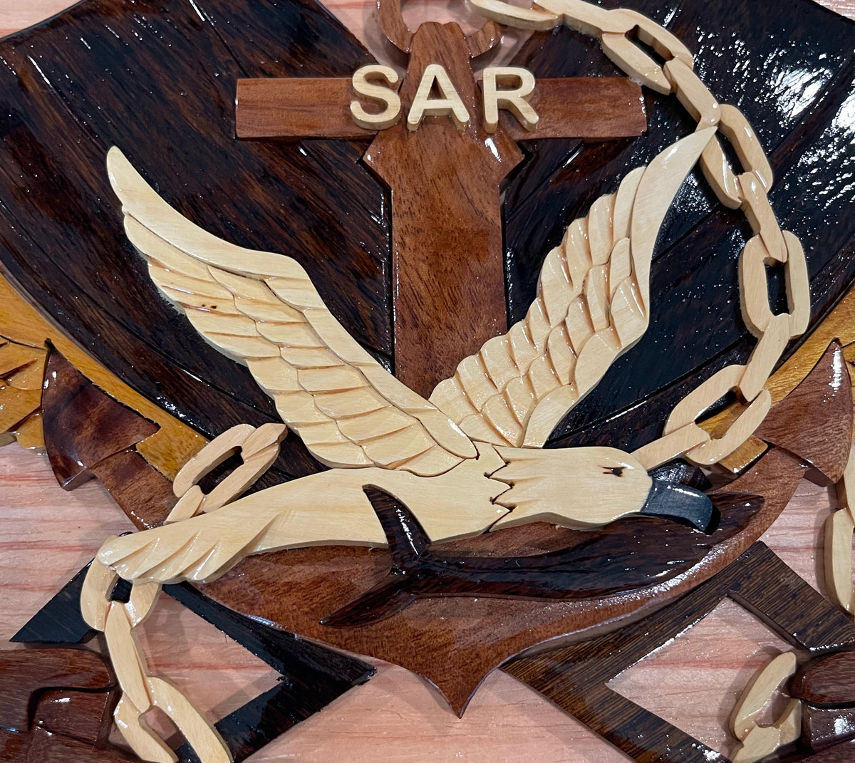 Navy SAR Rescue Swimmer - HSC-5 Nightdippers Wood Art