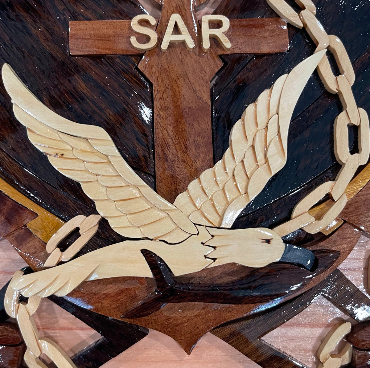 Navy SAR Rescue Swimmer - HSC-5 Nightdippers Wood Art