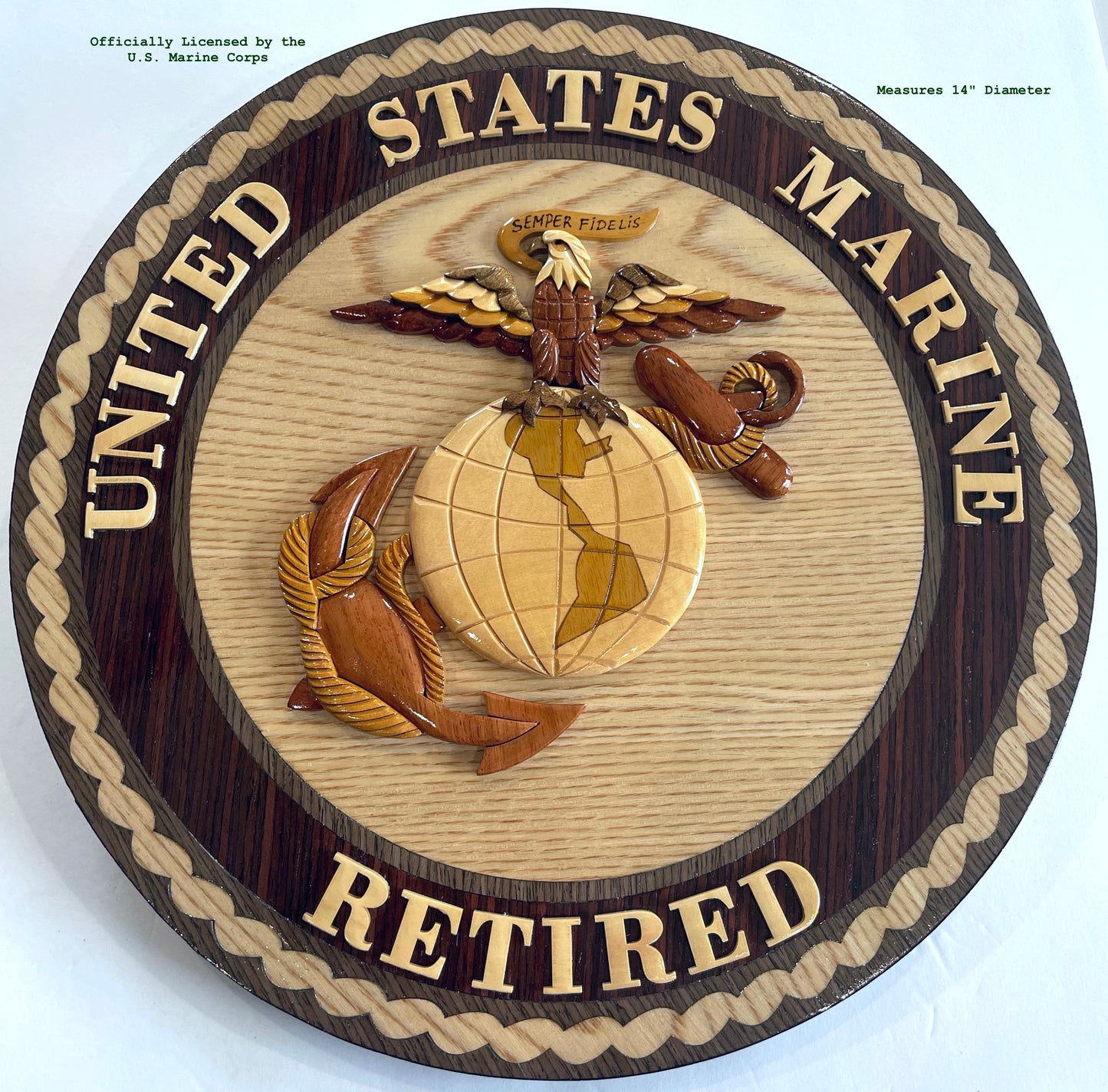 MARINE CORPS RETIRED EMBLEM (Medium)