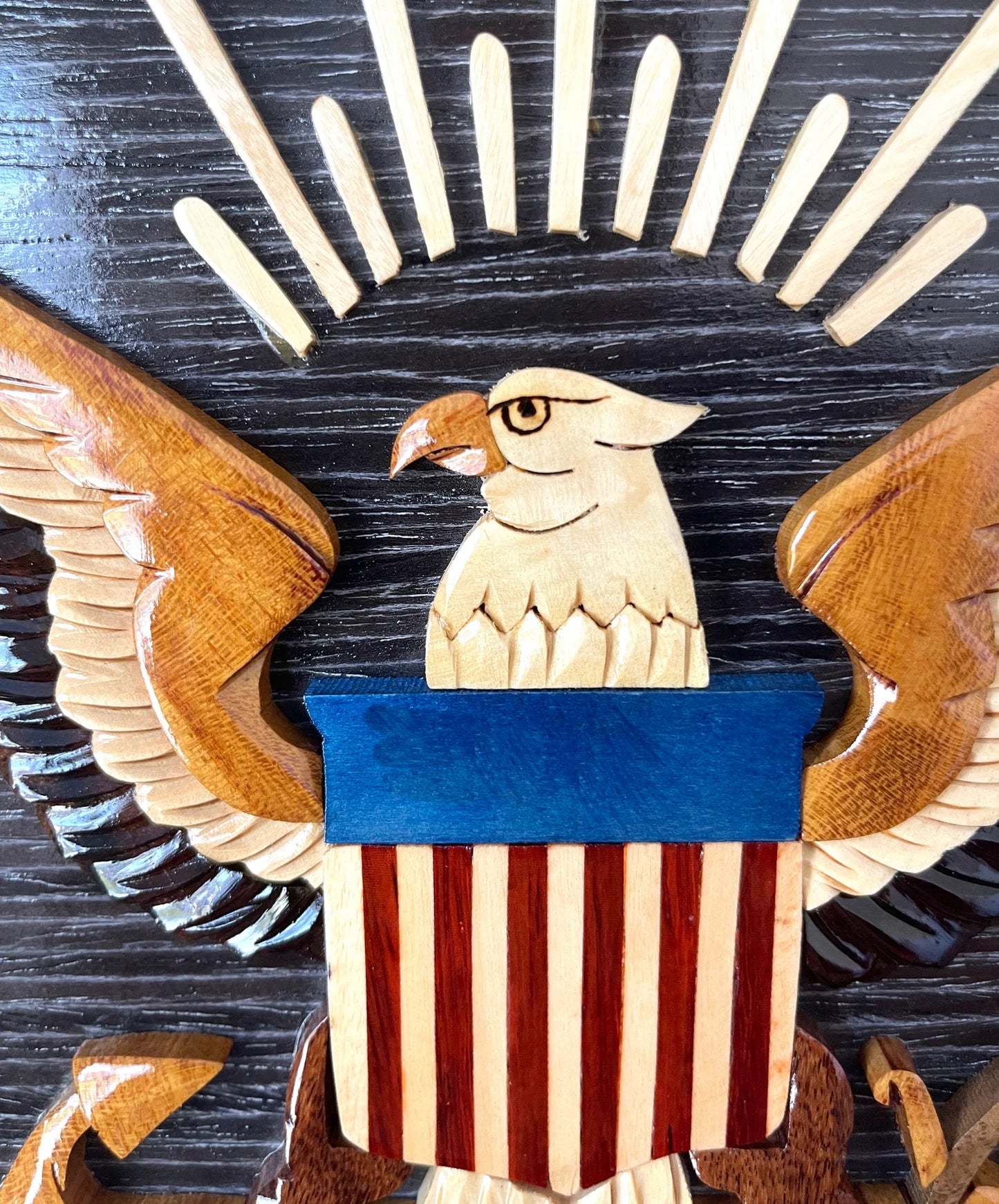 U.S. NAVY EMBLEM WOOD ART