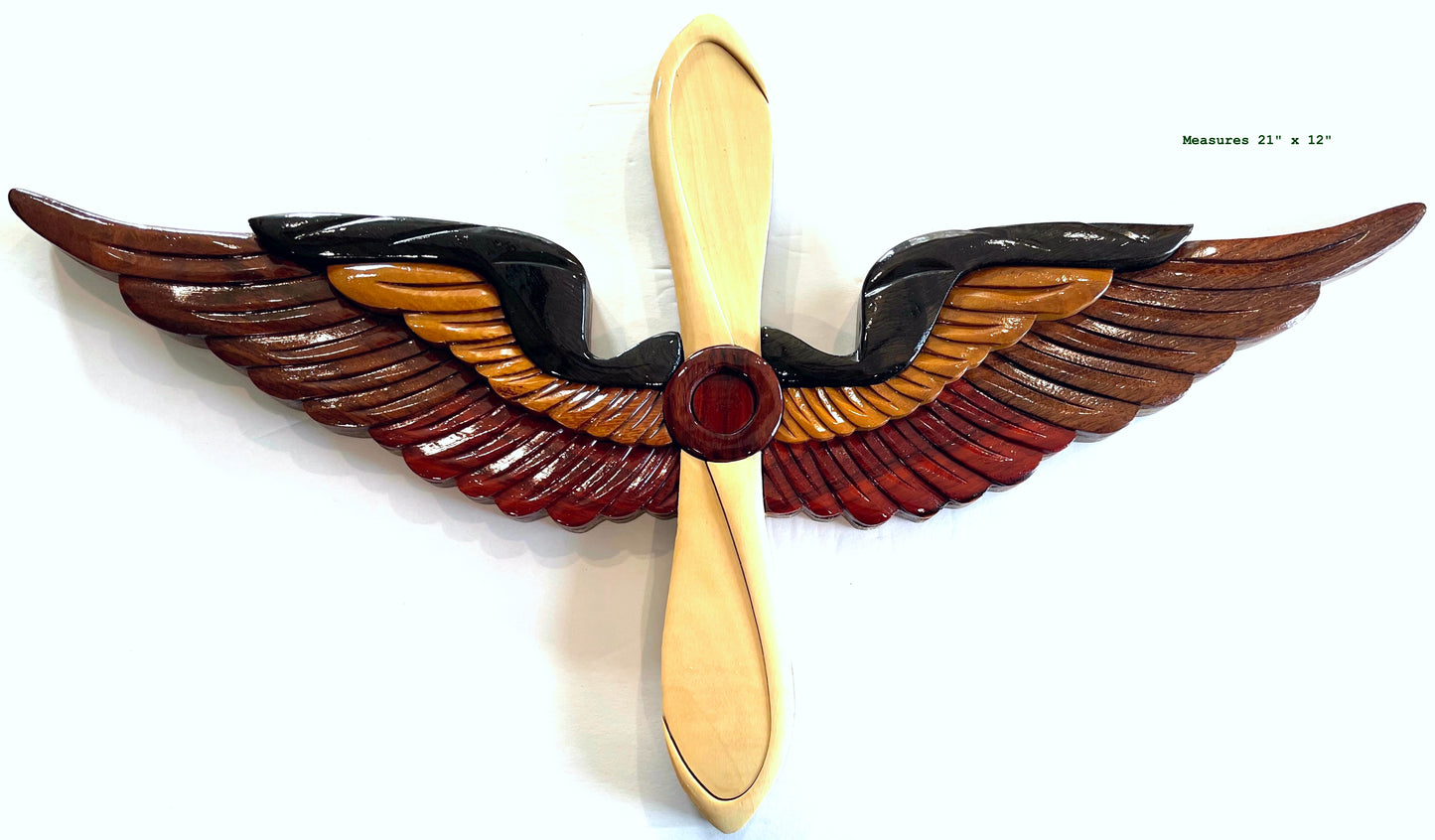 NAVY AVIATOR PROP & WINGS WOOD ART