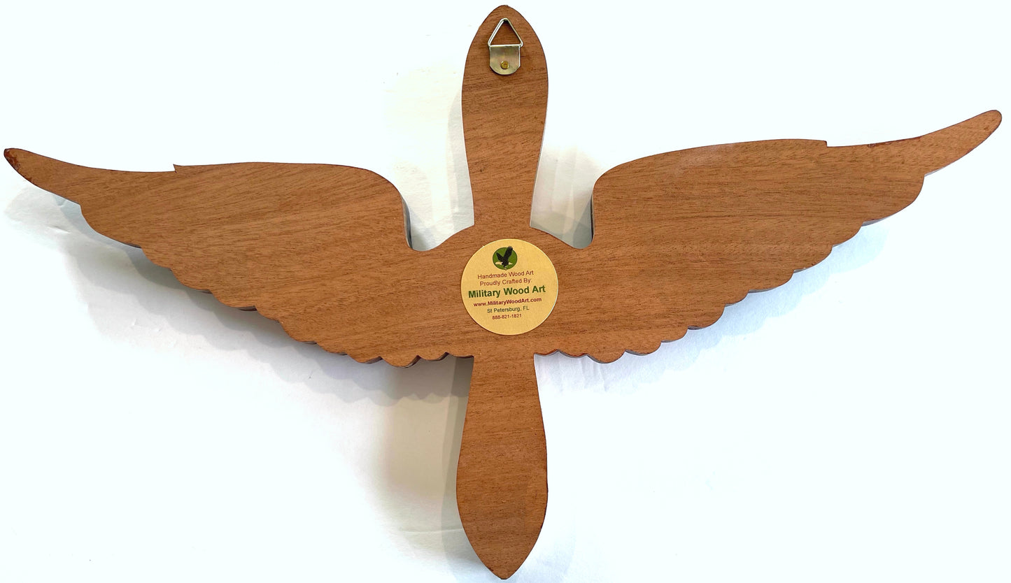 NAVY AVIATOR PROP & WINGS WOOD ART