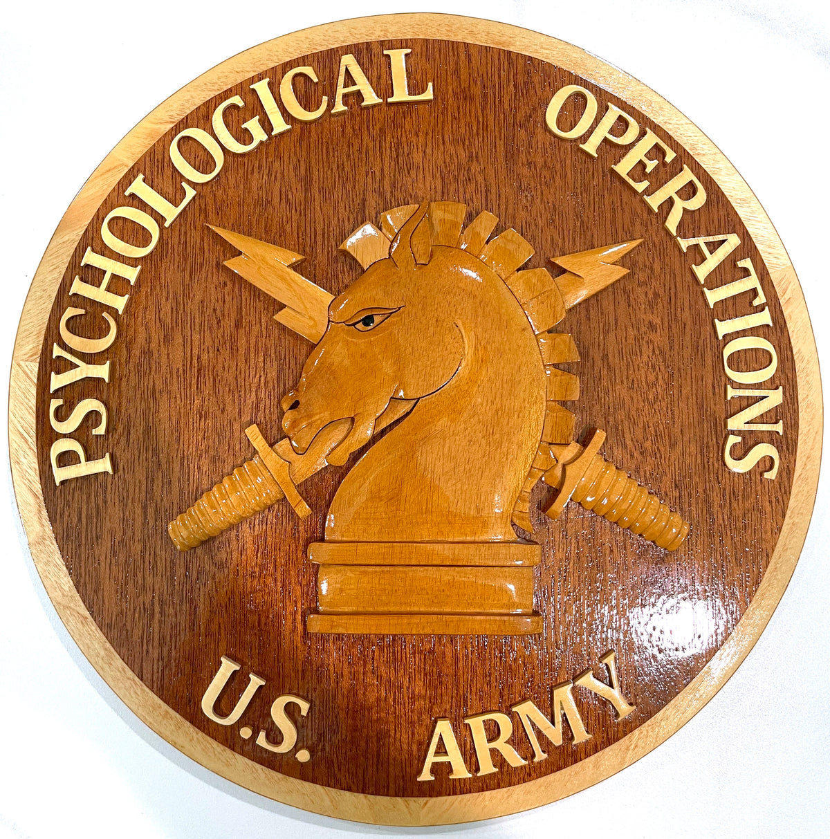 U.S. Psychological Operations Wood Art Plaque