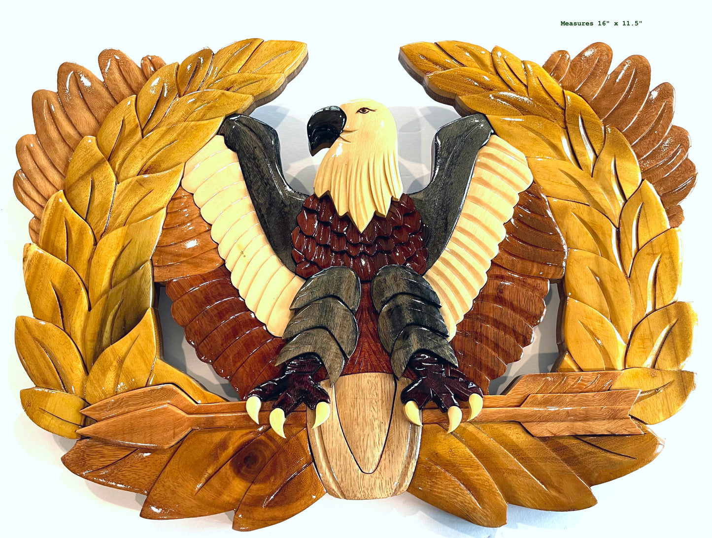 WARRANT OFFICER RISING EAGLE WOOD ART